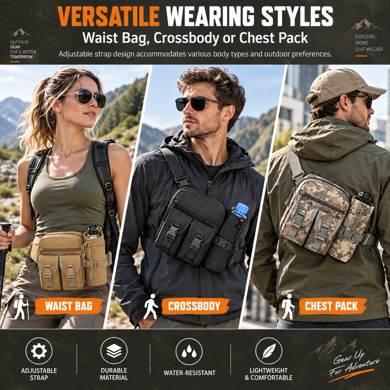 Marsupio Tattico Multifunziona - Hiking Backpack Waterproof recensione e prezzo